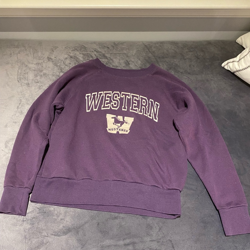 Western University Crewneck with Pockets